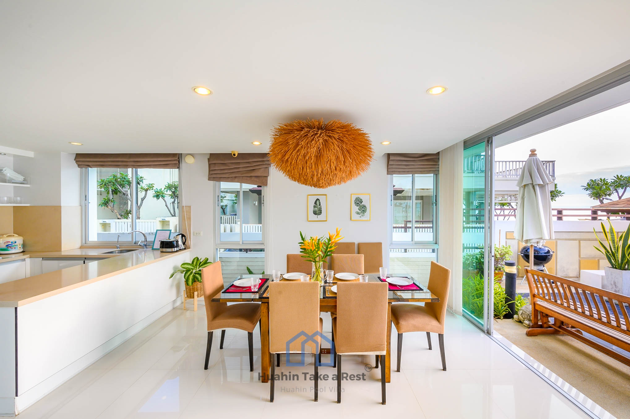 HR15035 บ้านพักติดทะเลหัวหิน บ้านเดอะซันเซตบีช พูลวิลล่า