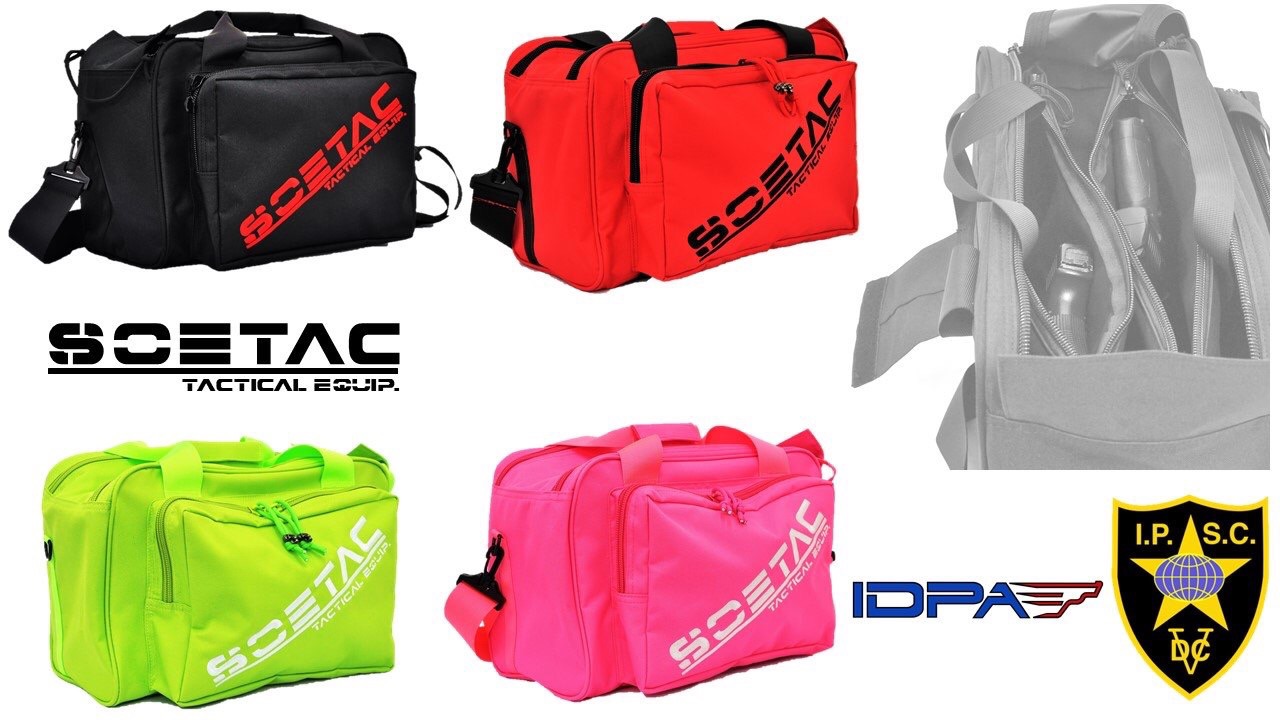 กระเป๋าเป้ ยี่ห้อSotac รุ่น Advance Range Bag คุณสมบัติ : วัสดุทำจาก ผ้า900D กระเป๋าสำหรับลงสนามซ้อมยิงปืน โดดเด่นด้วยช่องเก็บของมากมาย มีช่องสำหรับเก็บปืนสั้นได้2กระบอก ตัวกระเป๋ามีการบุฟองน้ำกันกระแทรกในดีเยี่ยม มี4สีให้เลือก สีดำ สีแดง สีชมพู สีเขียวสว