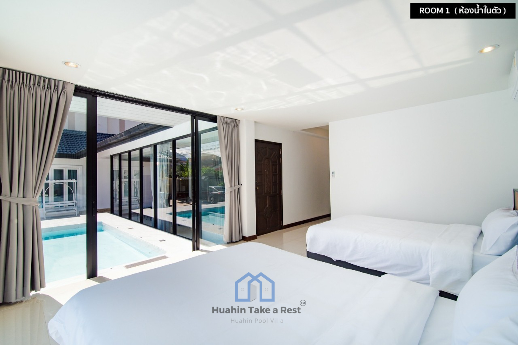 HR15036 บ้านพักหัวหิน บ้านวี วิลล่า เนียร์บีช