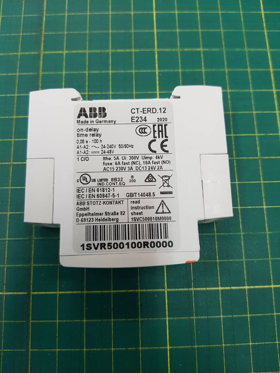 ABB ไทม์เมอร์ แบบอนาล็อก Timer Relay ON-Delay 24-240 VAC