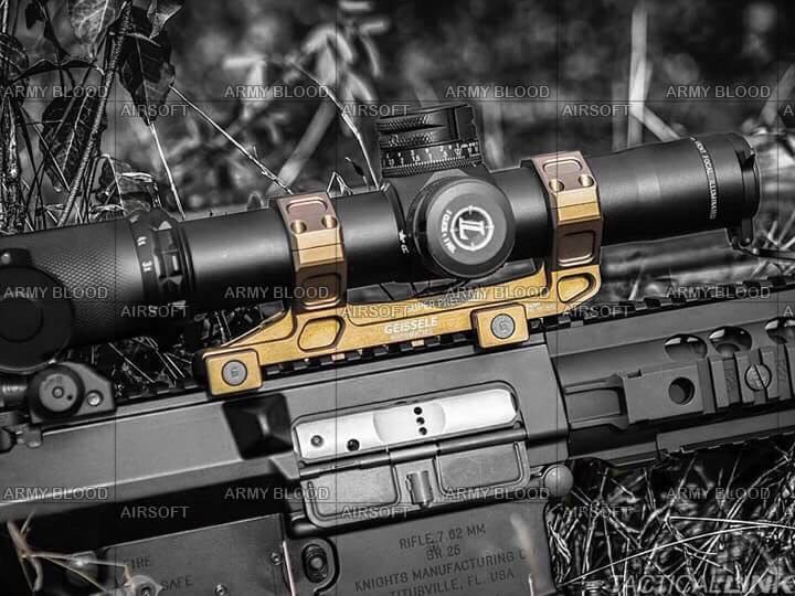 New.Geissele Super Precision Big Bertha Scope Mounts -Manufacturer: Made in China - Built Material: Aluminum -Major Color: Black / Tan -Inner Diameter: 30mm (25mm) ราคาพิเศษ