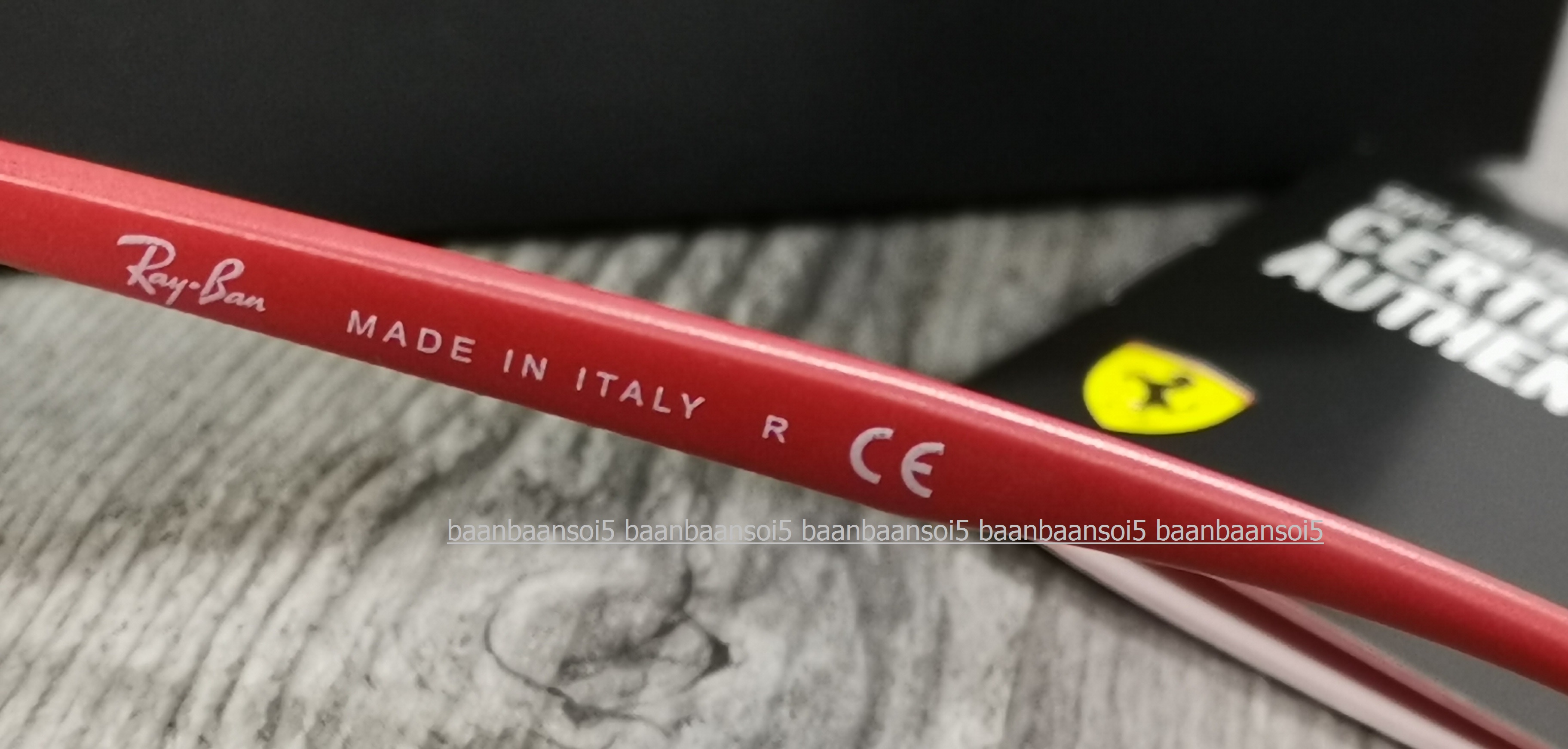Ray-Ban Ferrari Collection RX 6355M F028 Black โปรโมชั่น กรอบแว่นตาพร้อมเลนส์ HOYA ราคา 6100