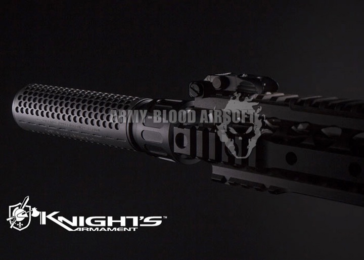 Knight's Armament QDC Barrel Extension KAC 556 QDC CQB Airsoft Dummy Quick Detach Suppressor (Carbine Length,BK)prev next