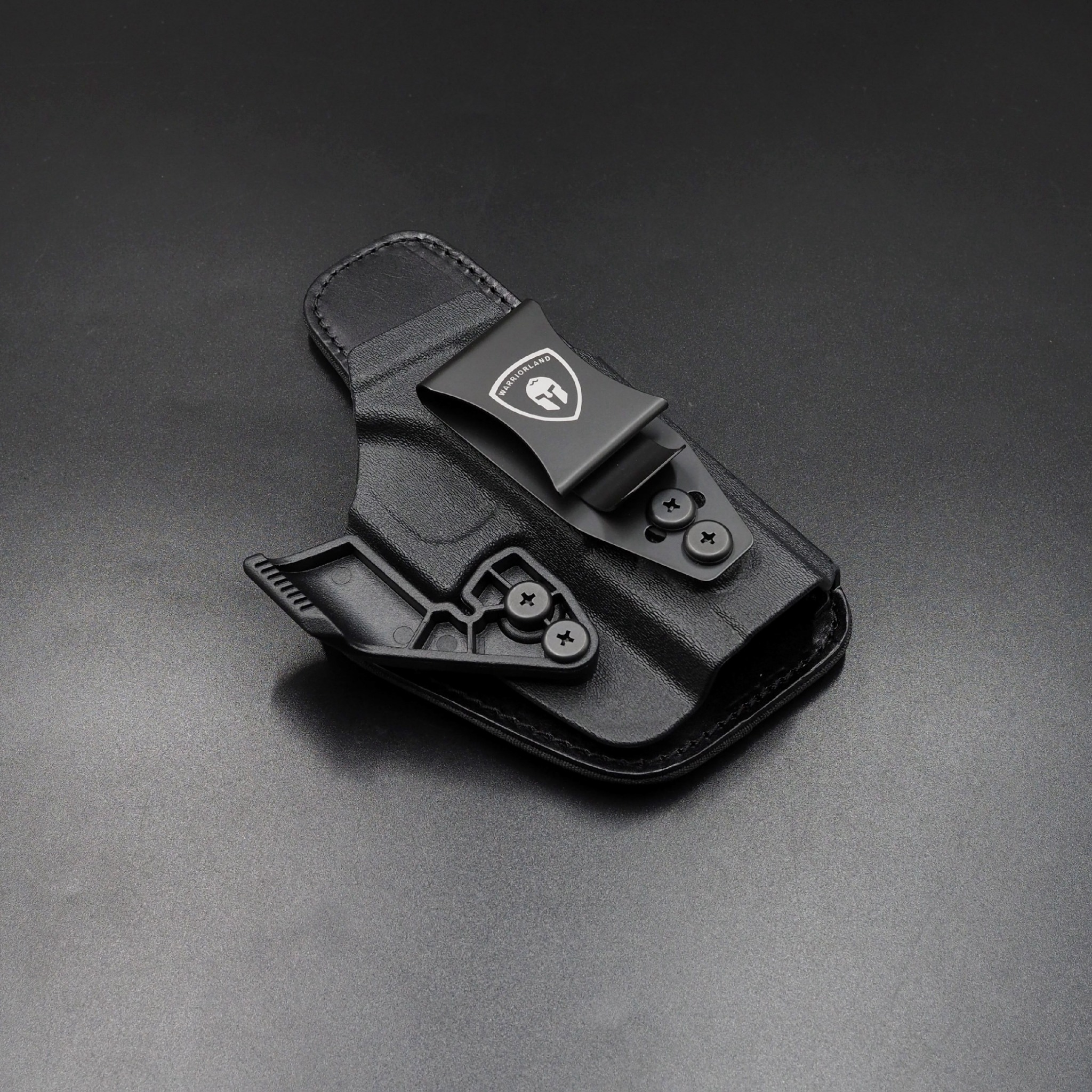 ซองพกใน Kydex + หนัง G19/G17 WARRIORLAND IWB Kydex & Leather Holster ♦ ผลิตจาก kydex เกรดคุณภาพ ♦ ออกแบบซองให้คลุมโกร่งไกทั้งหมด ใช้งานปลอดภัย ♦ ด้านหลังมีแผ่น Foam รองรับ ใช้งานได้ตลอดทั้งวัน ♦ ภายในบุด้วยแผ่นหนัง ลดการเสียดสี
