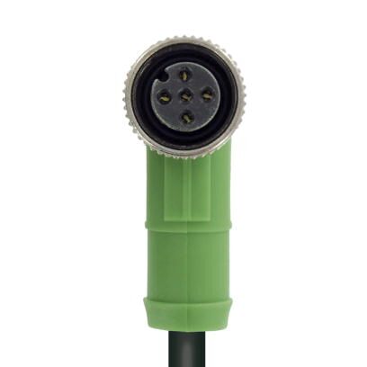 สายพร้อม CONNECTOR PHOENIX CONTACT 5 ขา ตัวเมีย แบบงอ 90 ํC M12 ยาว 5 m.