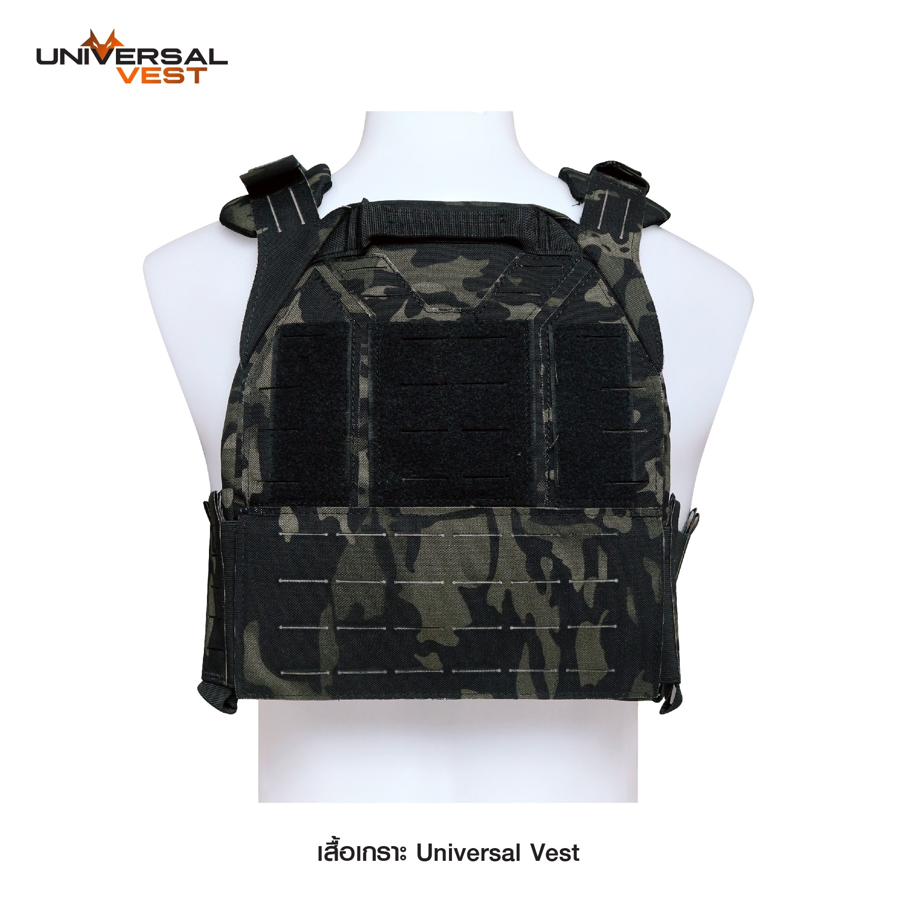 New. เสื้อเกราะ Universal Vest ( Universal Vest ) ♣ ผลิตจากผ้า Nylon 1000D เกรดคุณภาพ ♣ ติดตั้งชุดปลดไว 3 จุด ใช้งานสะดวก ♣ สายโอบข้างยางยืด มีช่องใส่แม็ก 5.56, วิทยุสื่อสาร หรืออุปกรณ์อื่นๆ ได้ รวม 6 ช่อง ♣ มาพร้อมกับซองแม็กกา
