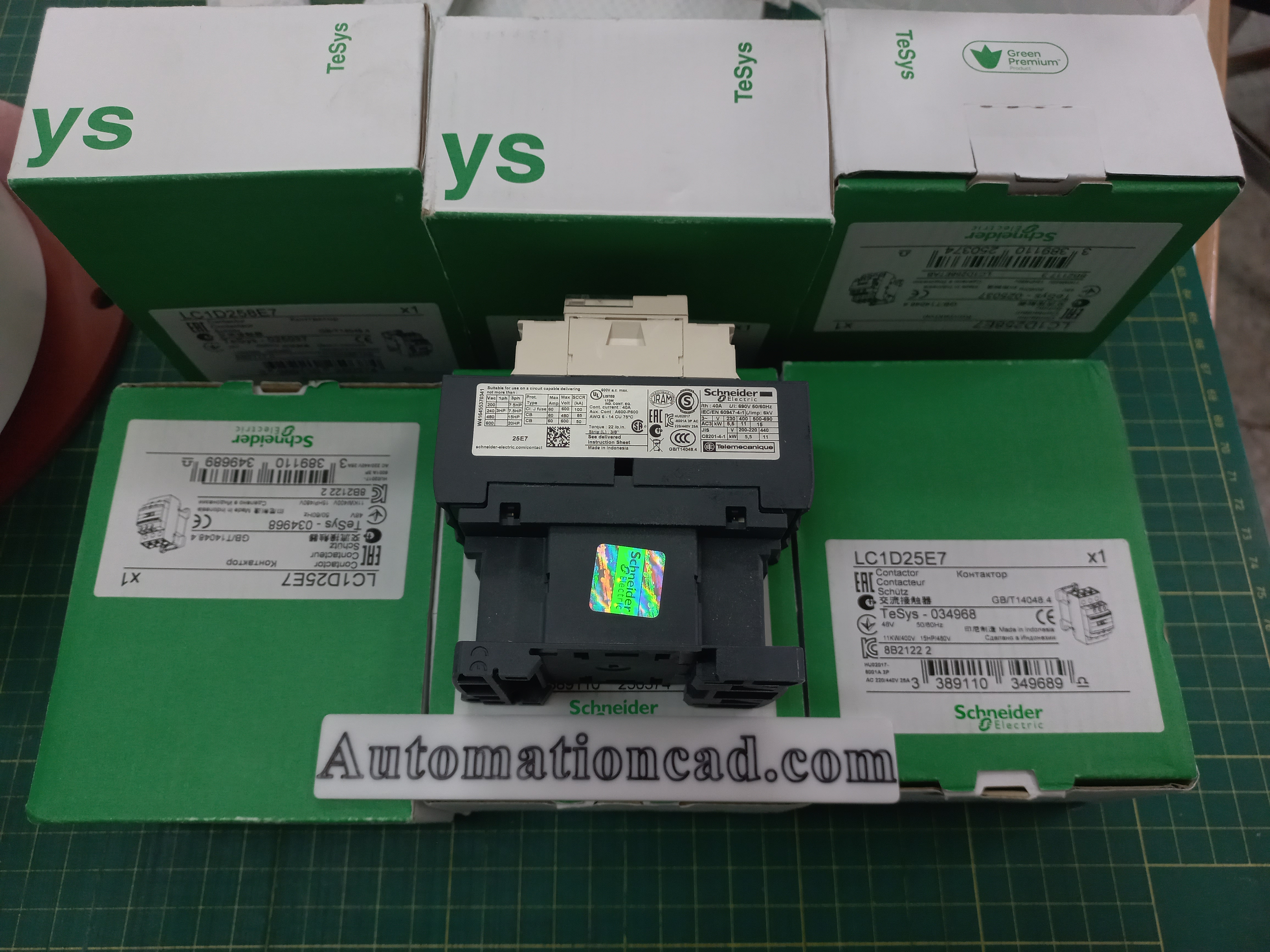 แมกเนติก คอนแทคเตอร์ MAGNETIC CONTACTOR รุ่น LC1D25E7 coil 48VAC SCHNEIDER