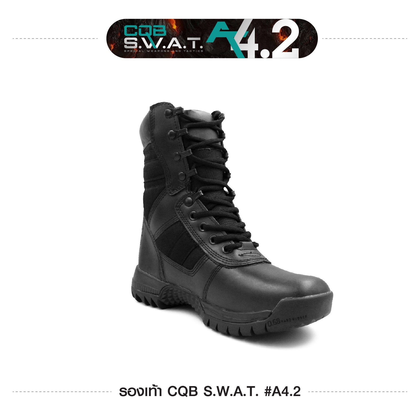 New. รองเท้า NEW CQB A4.2 #คุณคสมบัติ 🚩ขอบนวม เสริมฟองน้ำอย่างดีพร้อมกับการเย็บตัวรองเท้าถึง3ชั้นเพิ่มความคงทน 🚩ตัวรองเท้าซับฟองน้ำด้านใน เพิ่มความนุ่ม สวมใส่สบายและอยู่ทรง 🚩ตัวรองเท้าใช้วัสดุ หนัง MICRO-FIBER ทำให้มีน้ำหนักเบา เพิ
