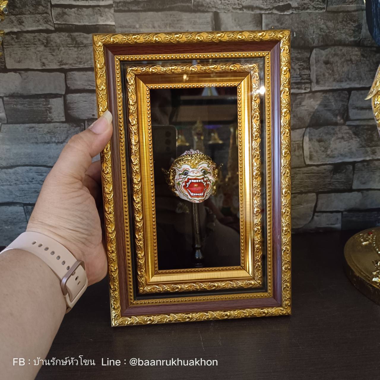 หัวโขนจิ๋ว พร้อมกรอบรูปลายไทย