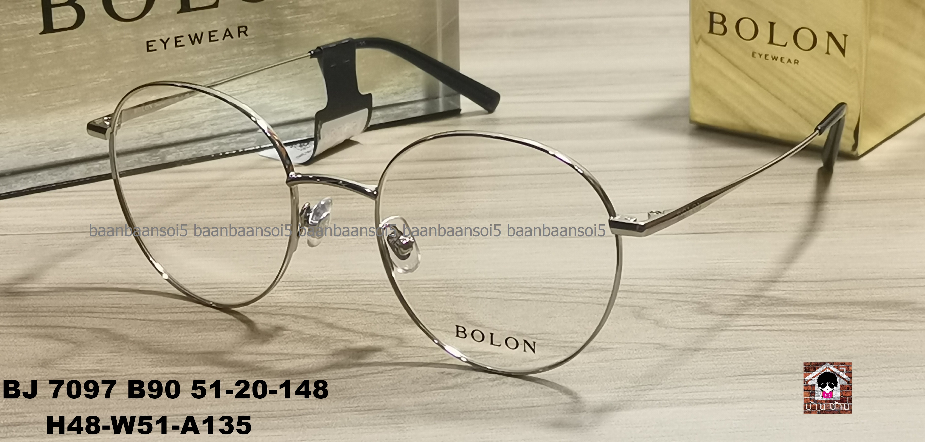 Bolon BJ 7097 B90 โปรโมชั่น กรอบแว่นตาพร้อมเลนส์ HOYA ราคา 3,490 บาท