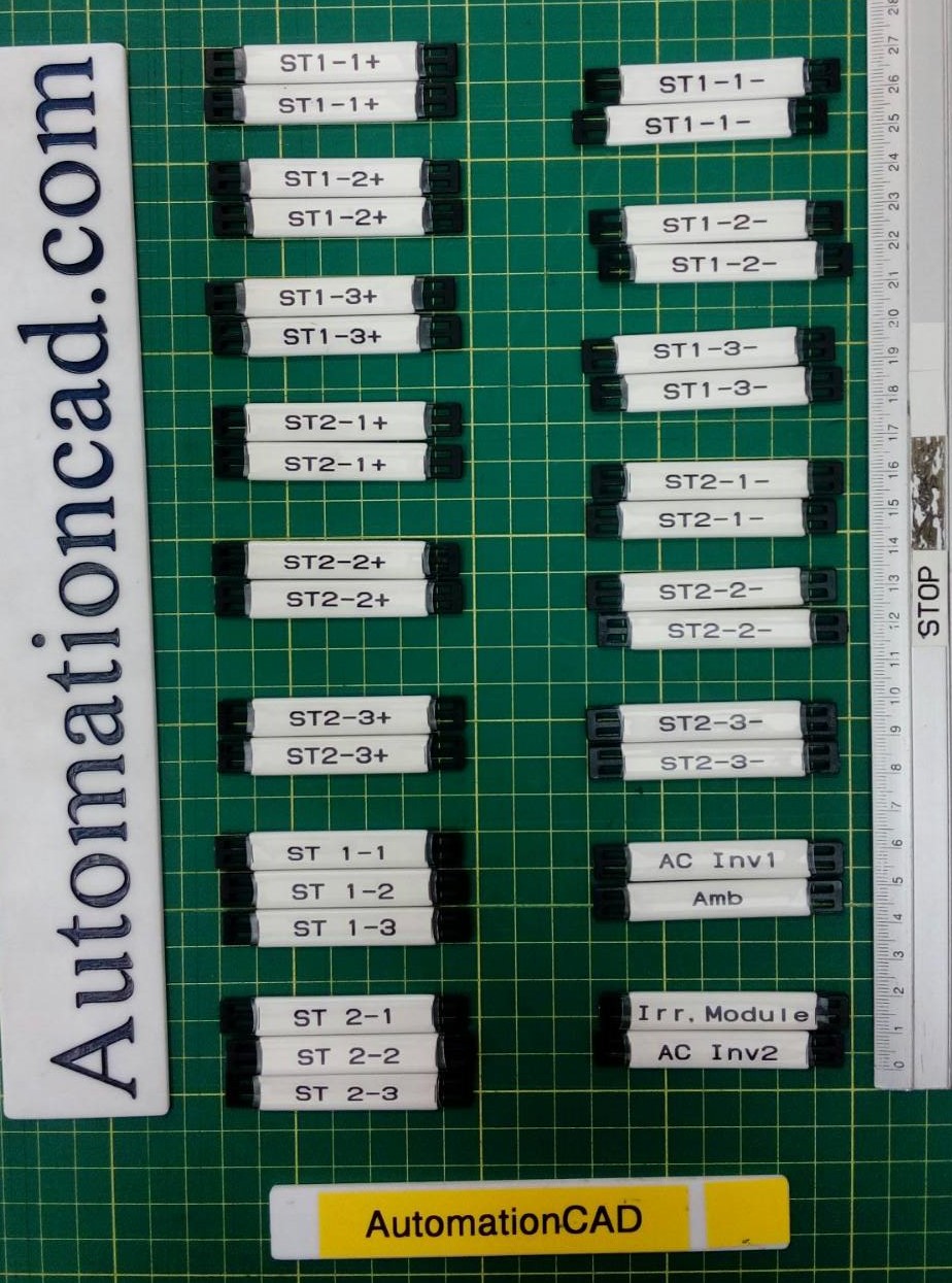 TAG มาร์คสายไฟ Polyurethane สีขาว เบอร์มาร์คสายไฟ CABLE MARKER