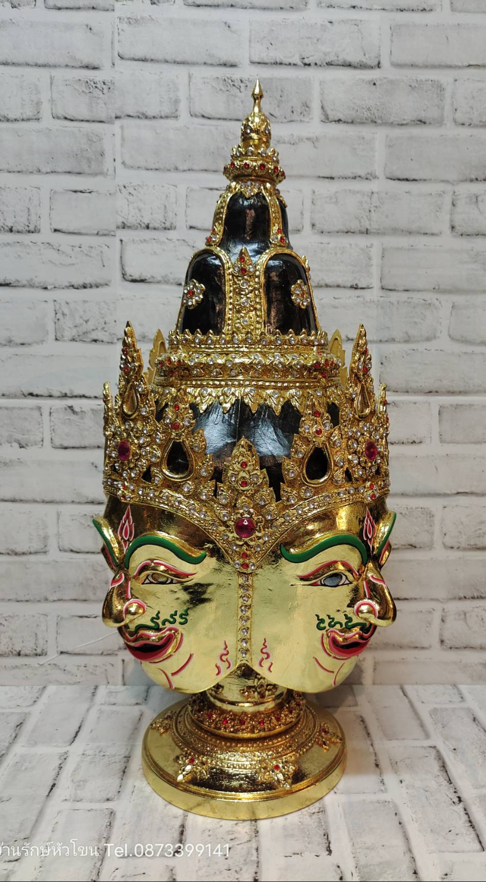 พระพรหม 4 หน้า ขนาดครอบ (หน้าทอง)