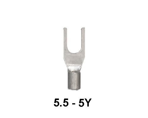 หางปลา แฉกเปลือย 5.5-5Y KENION ( 100 ชิ้น / 1 ถุง ) ใช้กับสายเบอร์ 4.0 - 6.0