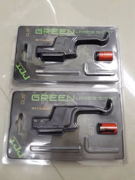 New.เลเซอร์เขียว ติดโกงไก ปืนสั้น GLOCK G17 G18 G23 และ M92 ราคาพิเศษ