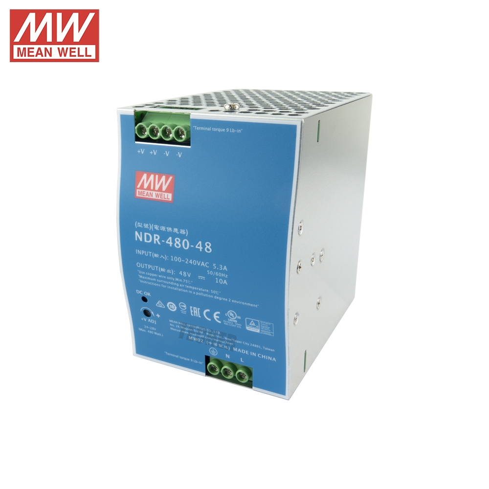 MEANWELL POWER SUPPLY NDR Series - 480W พาวเวอร์ซัพพลาย 10A 48VDC