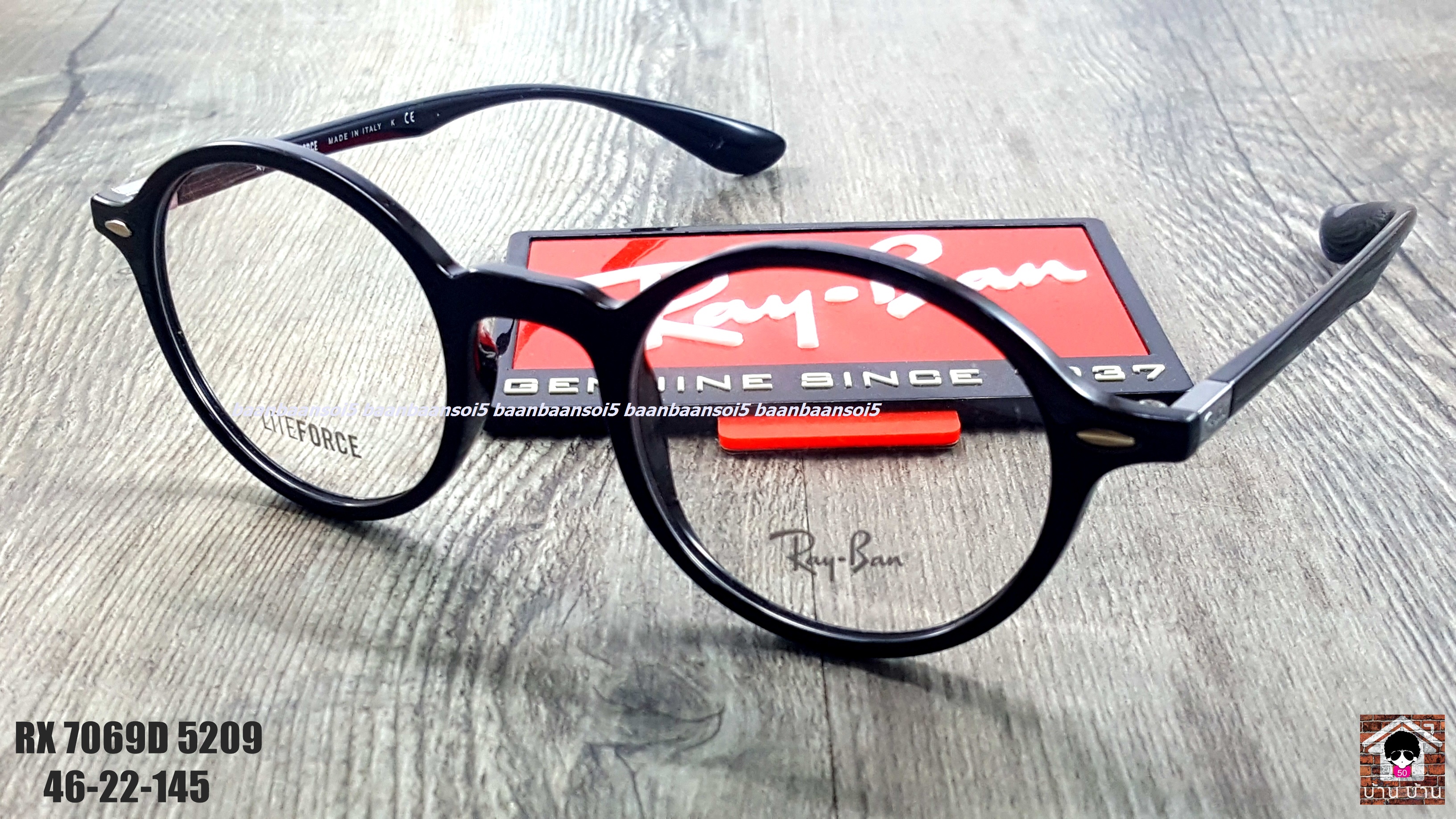 Rayban RX 7069F 5206 โปรโมชั่น กรอบแว่นตาพร้อมเลนส์ HOYA ราคา 4,900 บาท