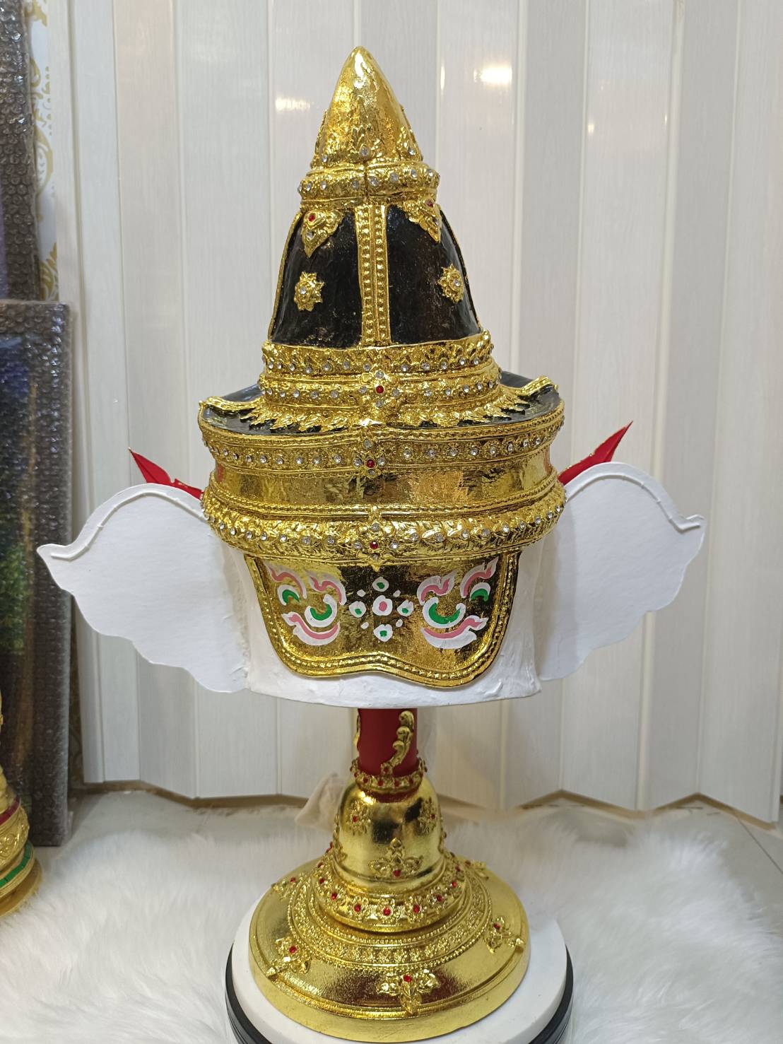 พระพิฆเนศ ขนาดครอบ (สีขาว)