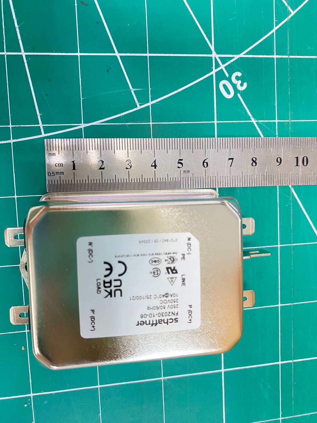 NOISE FILTER SCHAFFNER 10A 250VAC 50/60Hz