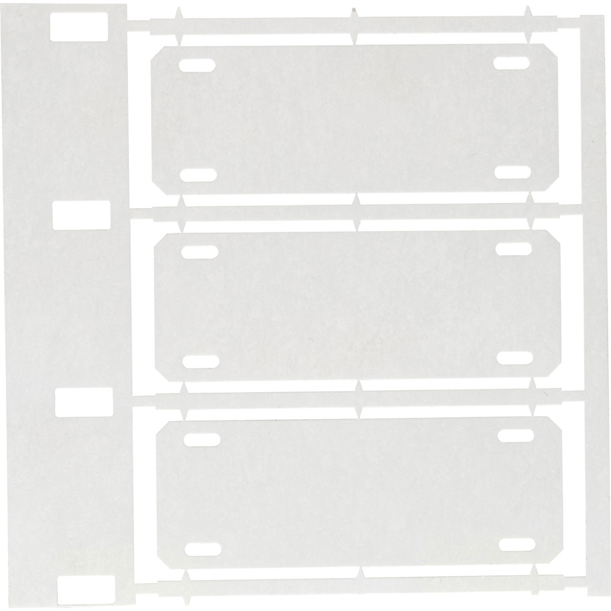 TAG มาร์คสายไฟ Nomex BRADY สีขาว (ใหญ่) CABLE MARKER