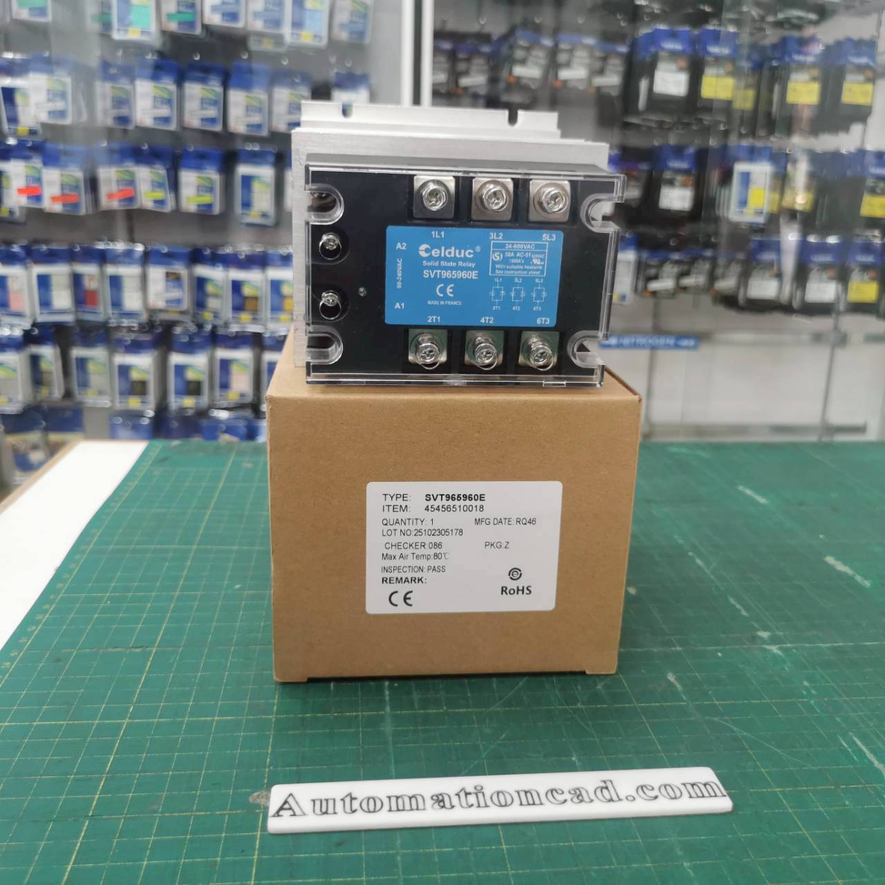 โซลิดสเตต พร้อมฮีทซิงค์ CELDUC SVT965960E Heat shrink อลูมิเนียมระบายความร้อน