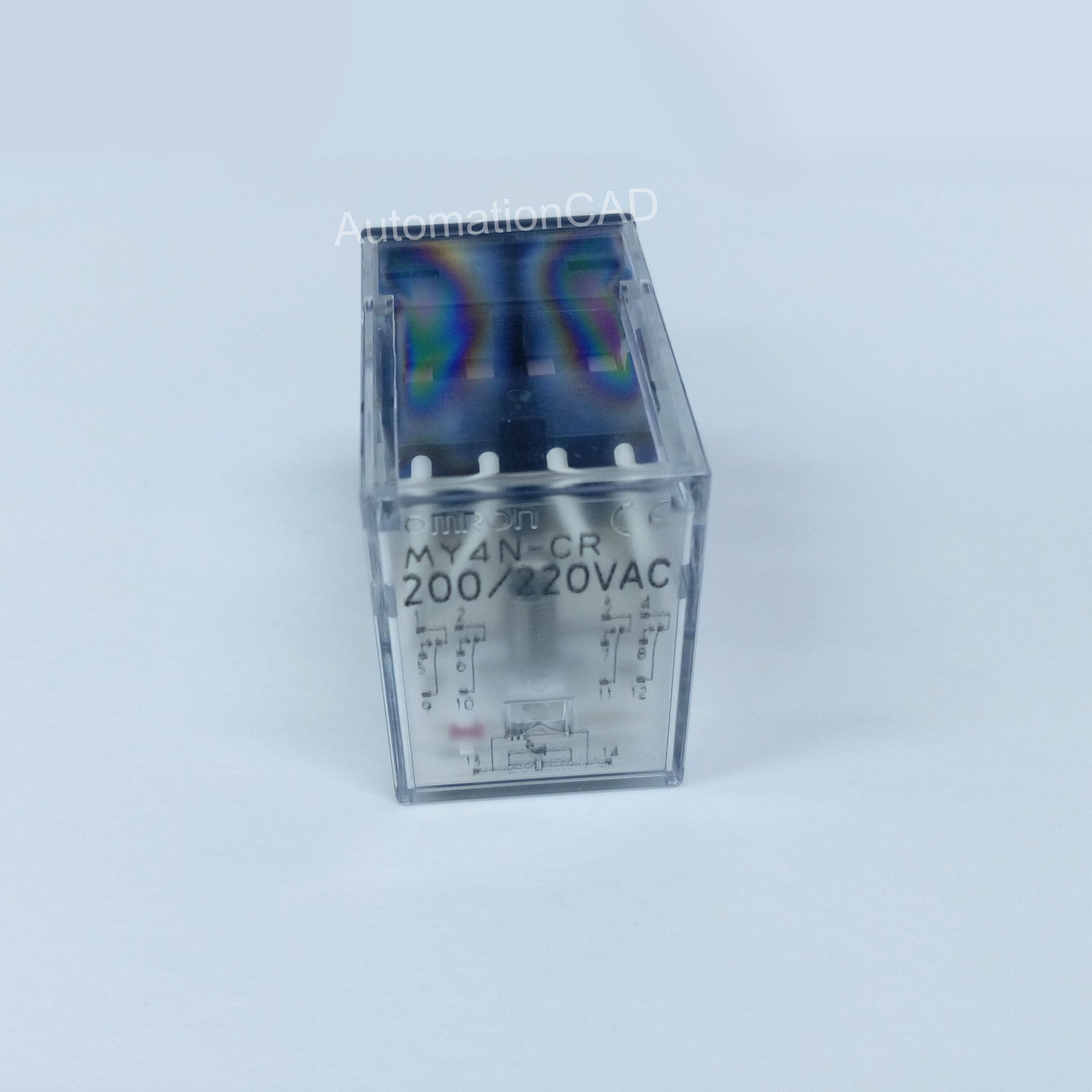 RELAY OMRON รีเลย์ 4 contact มีไฟ LED MY4N-CR 200/220 VAC