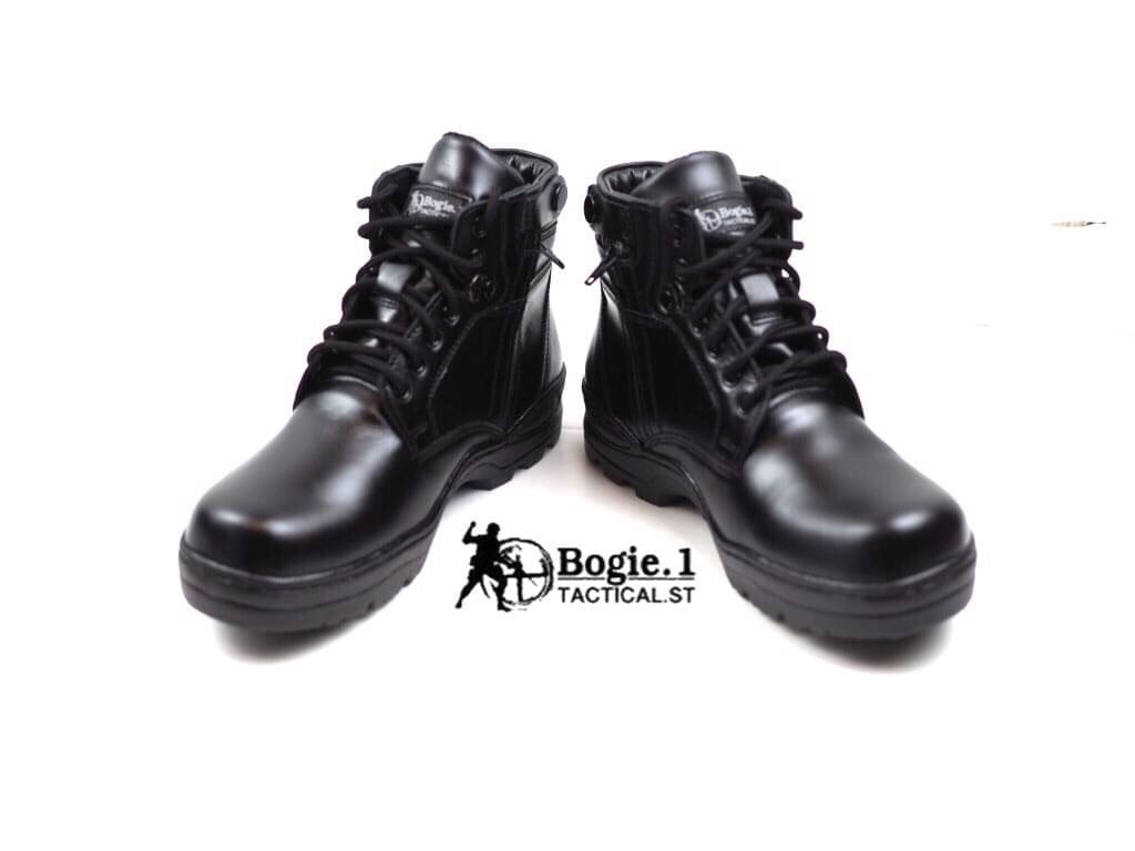 New.Bogie1 รองเท้าหุ้มข้อสั้นสีดำ รุ่น POLICE SHOES (PS) รุ่นมีซิปข้าง รองเท้าหุ้มข้อสั้นสีดำ รุ่น POLICE SHOES (PS) รุ่นมีซิปข้าง -รองเท้าสำหรับใส่ชุดเครื่องแบบตำรวจ(รุ่นใหม่) -มีซิปข้าง เพิ่มความสะดวกในการใส่-ถอด -รองเท้าพื้นยางกันลื่นมีความยืดหยุ่นสูง