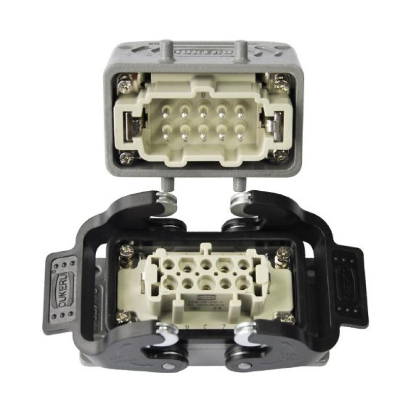 CONNECTOR SET ครบชุด 10PINS ปลั๊ก 10 ขา 2LOCK 500V 16AMP