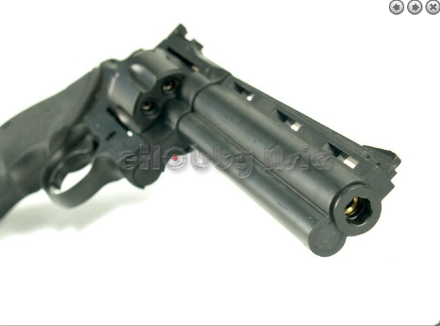 ปืนลูกโม่ Python.357 6 inch. Gas Co2 (BK)