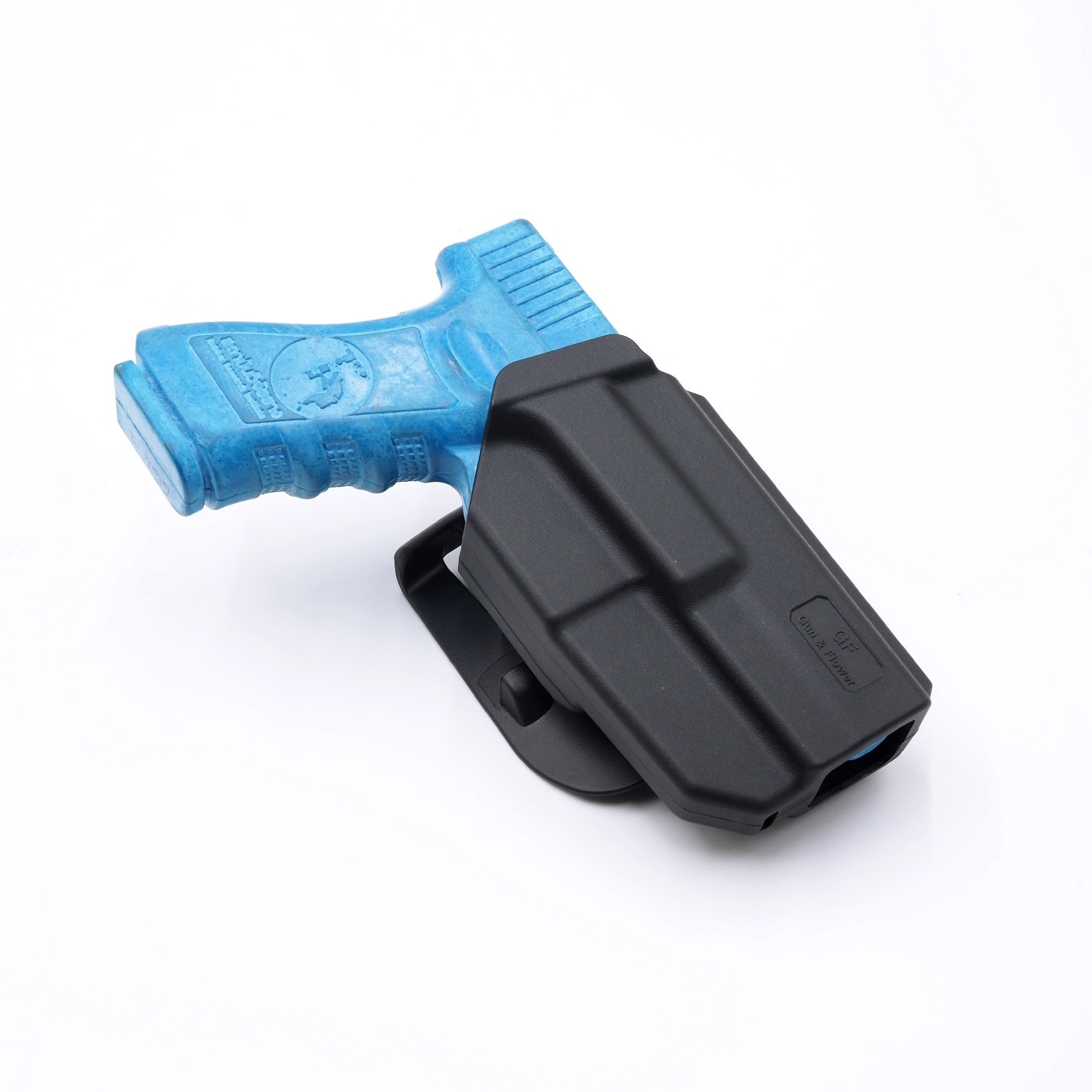 New. ซองพกนอก ปลดล็อคนิ้วโป้ง รุ่น Glock 17 ( Gun&Flower Thumb Release Holster ) 💥ผลิตจากวัสดุ Nylon PA66 เกรดคุณภาพ แข็งแรงทนทาน 💥ออกแบบให้ปลดล็อคนิ้วโป้ง ใช้งานง่ายเป็นธรรมชาติ และปลอดภัยยิ่งขึ้น 💥ซองออกแบบให้สามารถใช้งานร่วมกันก