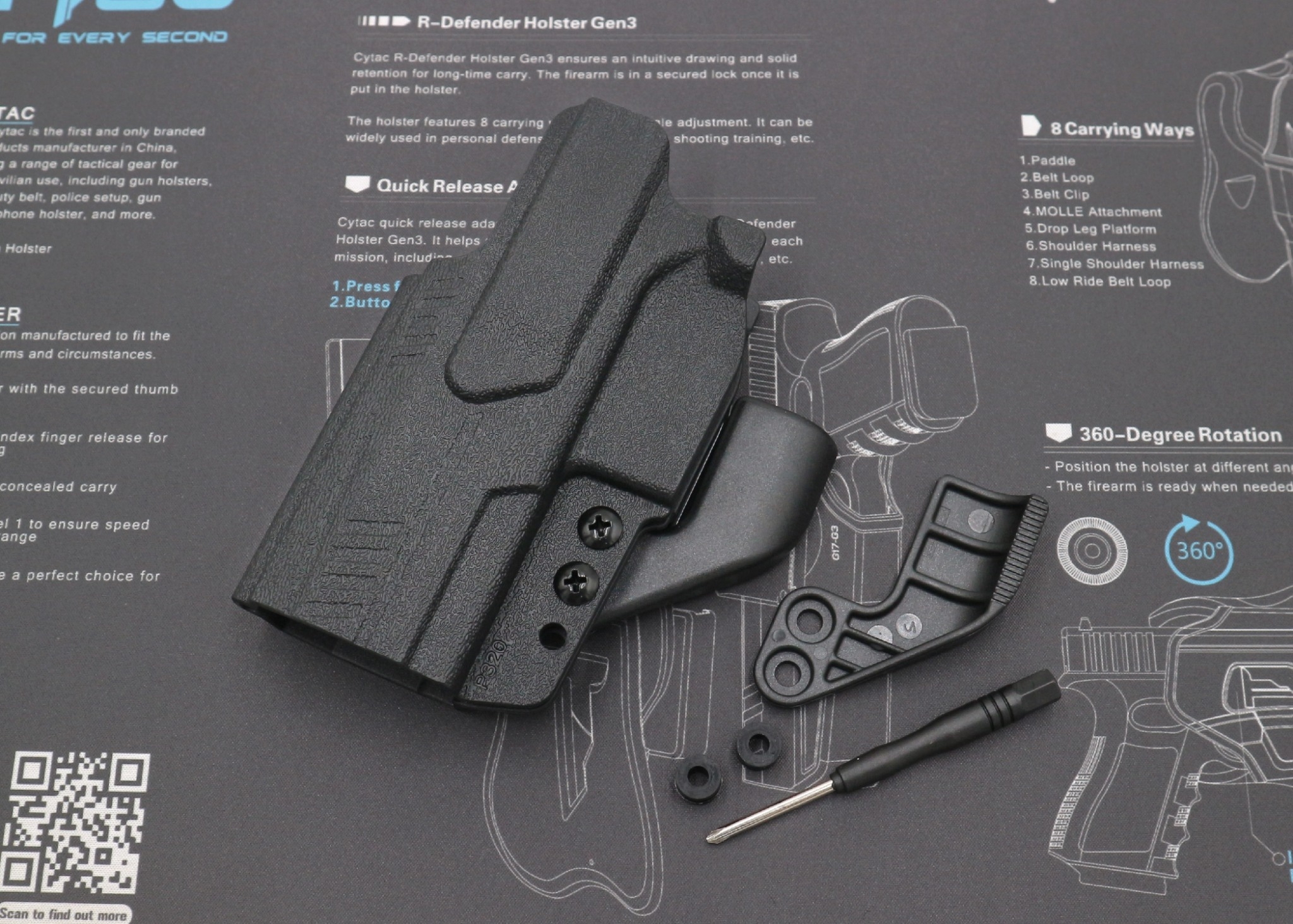 ซองพกใน I-MINI Polymer รุ่น Sig Sauer P320 Carry / M18 🌀ซองผลิตจาก Polymer ชนิดพิเศษ แข็งแรงทนทาน 🌀ตัวยึดเป็นคลิปเหน็บเข็มขัด ( ถอดเปลี่ยนซ้าย-ขวา ได้ ) 🌀สามารถปรับองศาการใช้งานได้ 15 องศา 🌀ออกแบบให้แนบกระชับกับลำตัว พกซ่อน