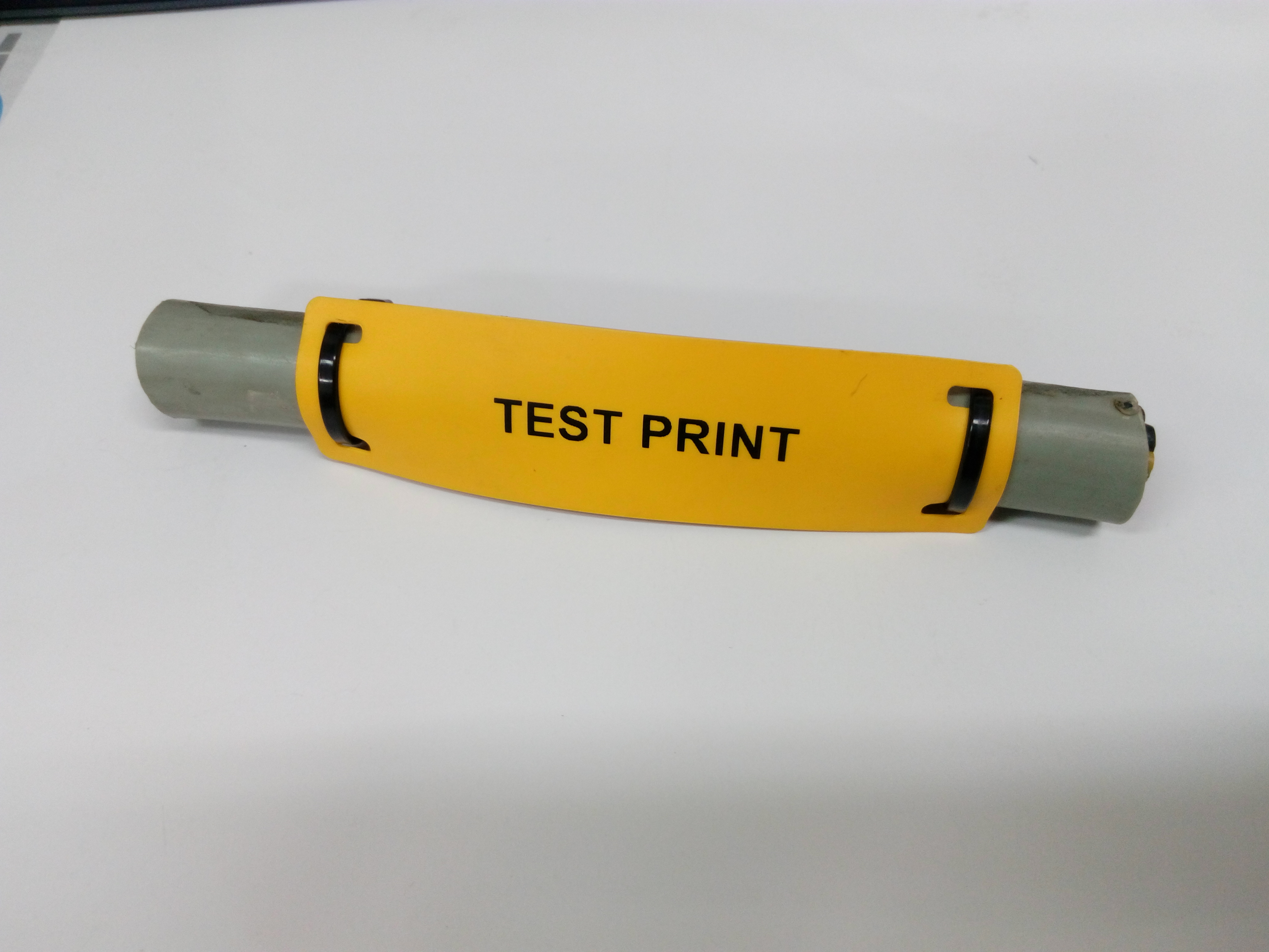 แท็กมาร์คสายไฟ สีเหลือง/สีขาว 90x25 mm. SUMITAG Standard Cable Labels