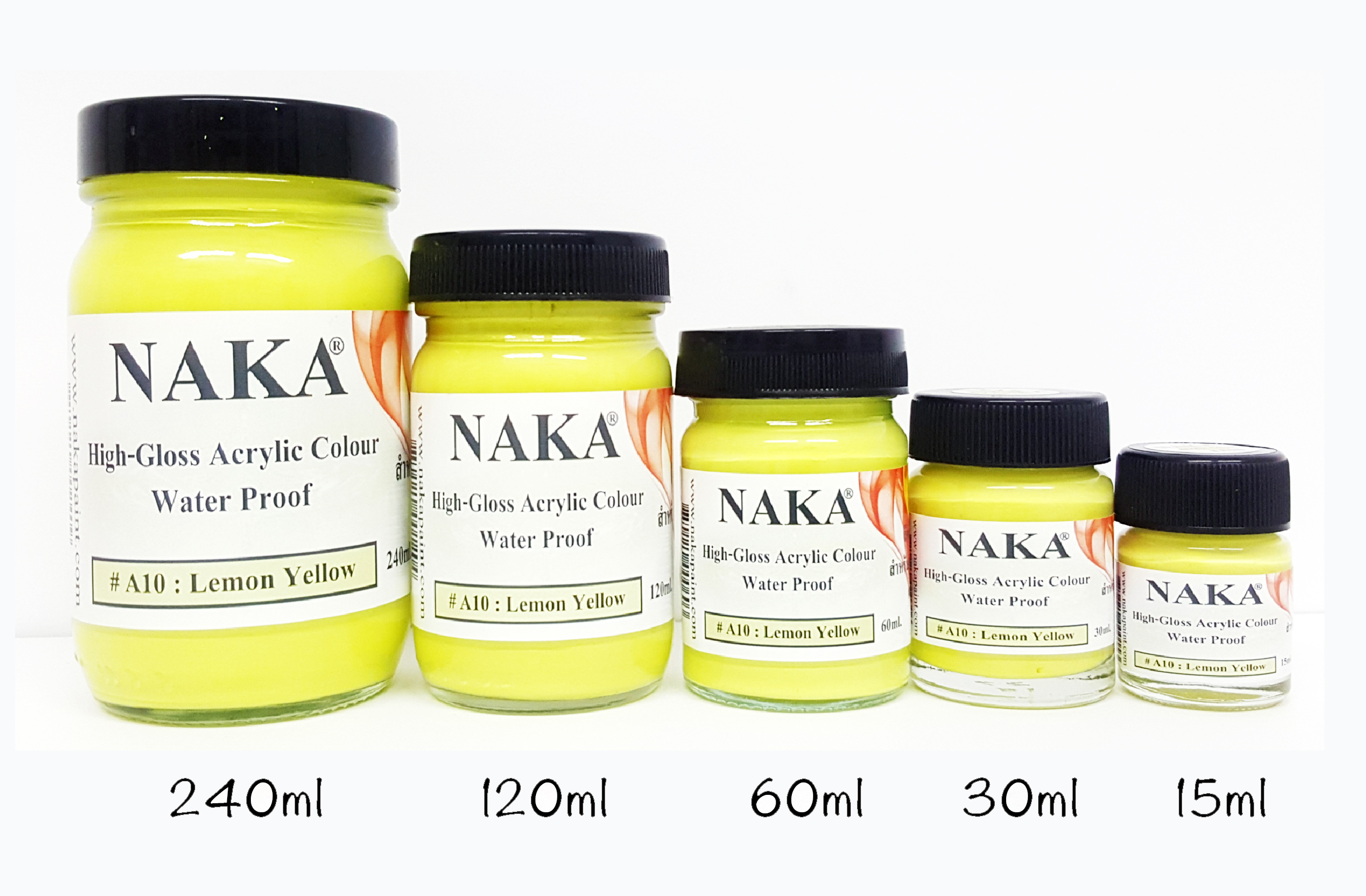 A10 สีอะคริลิค Lemon Yellow 60ml
