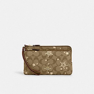 กระเป๋าCoach แท้ รุ่น CN759 DOUBLE ZIP WALLET