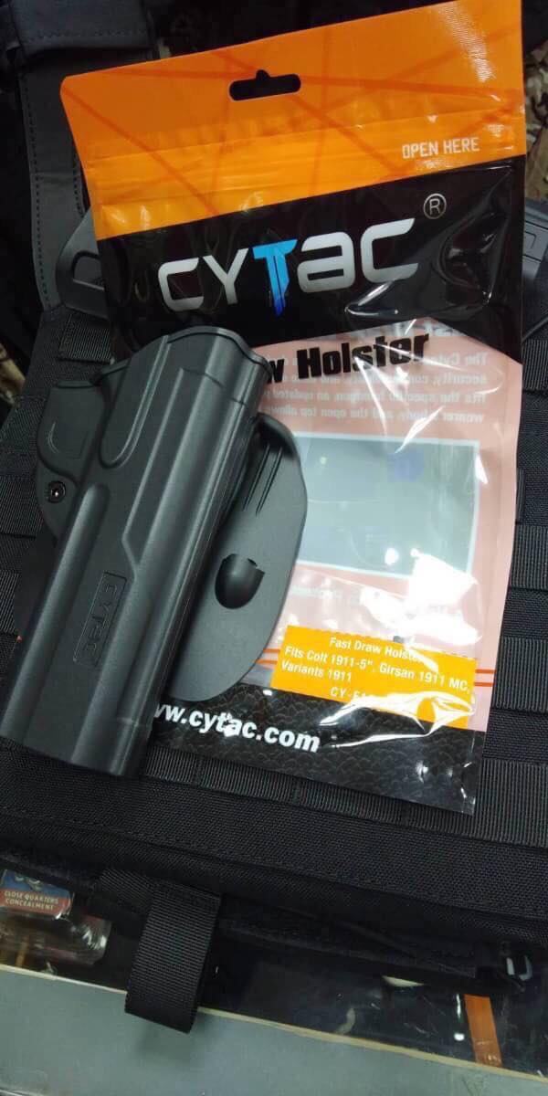 New.ซองปืนพกนอก Cytac Fits Glock 17, 22, 31 (Gen 1, 2, 3, 4) Fits Glock 19, 23, 32 (Gen 1,2,3,4) Fits Colt 1911-5", Girsan 1911 MC, Variants 1911 Fits Beretta 92, Beretta 92FS, GSG92, Girsan Regard MC ปืนยิง IDPA ปรับระดับสูงต่ำได้ตามต้องการ 🔰