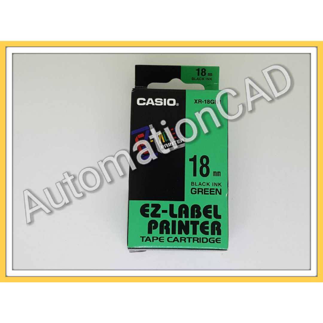 EZ-LABEL CASIO 18mm. สำหรับ เครื่องพิมพ์ฉลาก KL-Series CASIO PRINTER LABEL