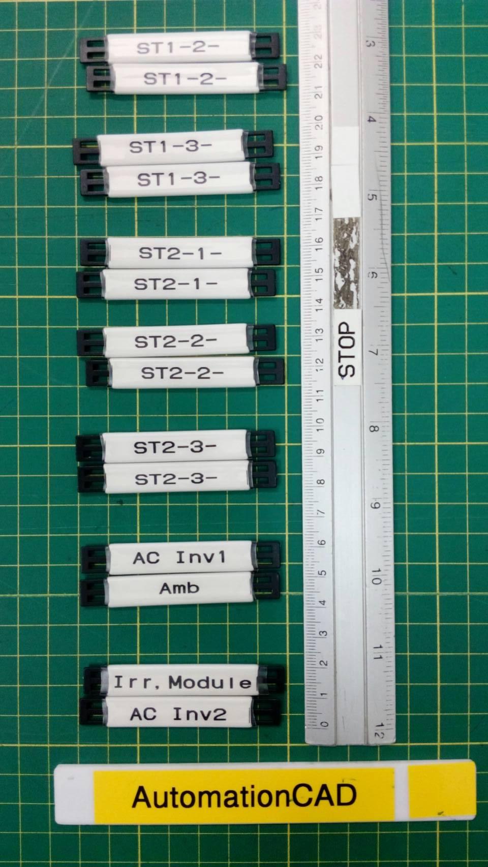 TAG มาร์คสายไฟ Polyurethane สีขาว เบอร์มาร์คสายไฟ CABLE MARKER