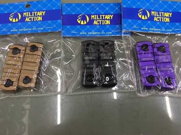 New.รางเสริม ชุดหน้า ALG DERENSE EMRVI V1 M-LOK 10" / 13" สีดำ สีทราย สีม่วง