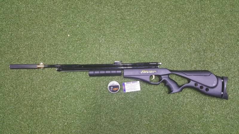 New.ปืนอัดลมปั๊มอินโดSharp River Slide Pump .177cal. Air Rifle ท้าย 3 รู เบอร์ 1 Price 6,500 ฿. ✔แรง 600Fps. ✔Body Wood ไม้ ✔Slide Pump 3-9 ครั้ง ✔ลำกล้อง Barrel 67cm ✔หวังผล 25-35m.ไกล 50m.+ ✔ลำกล้องทองเหลือง 12