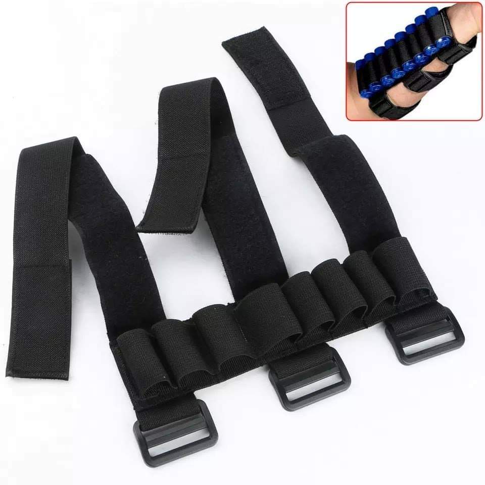 ปลอกแขนกระสุนลูกซอง บรรจุ 8 นัด (สามารถนำมายึดติดพานท้ายก็ได้) 2 สี ดำ ทราย ราคาส่ง 750 บาท