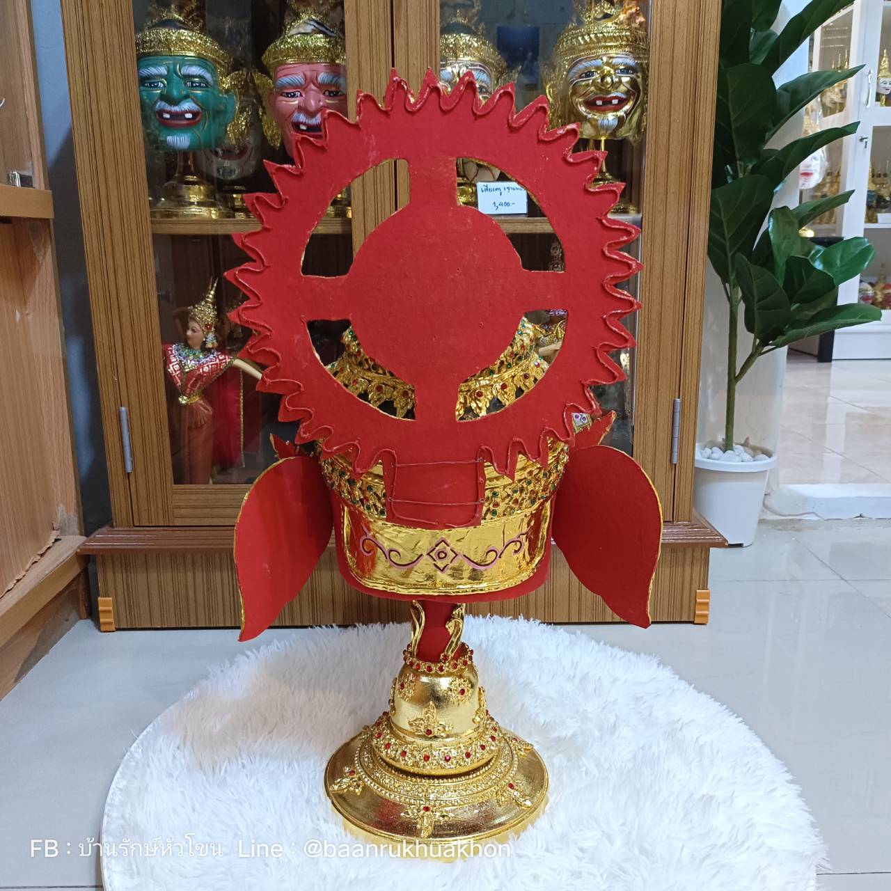 พระพิฆเนศ ขนาดครอบ งานกระดาษ