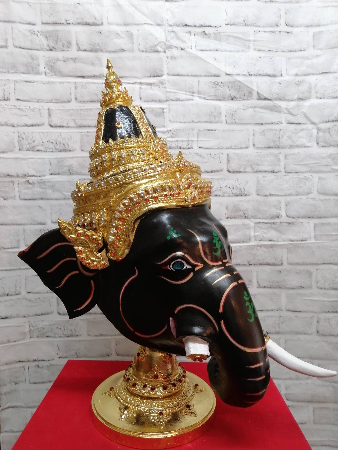 พระพิฆเนศ ขนาดครอบ (สีดำ)