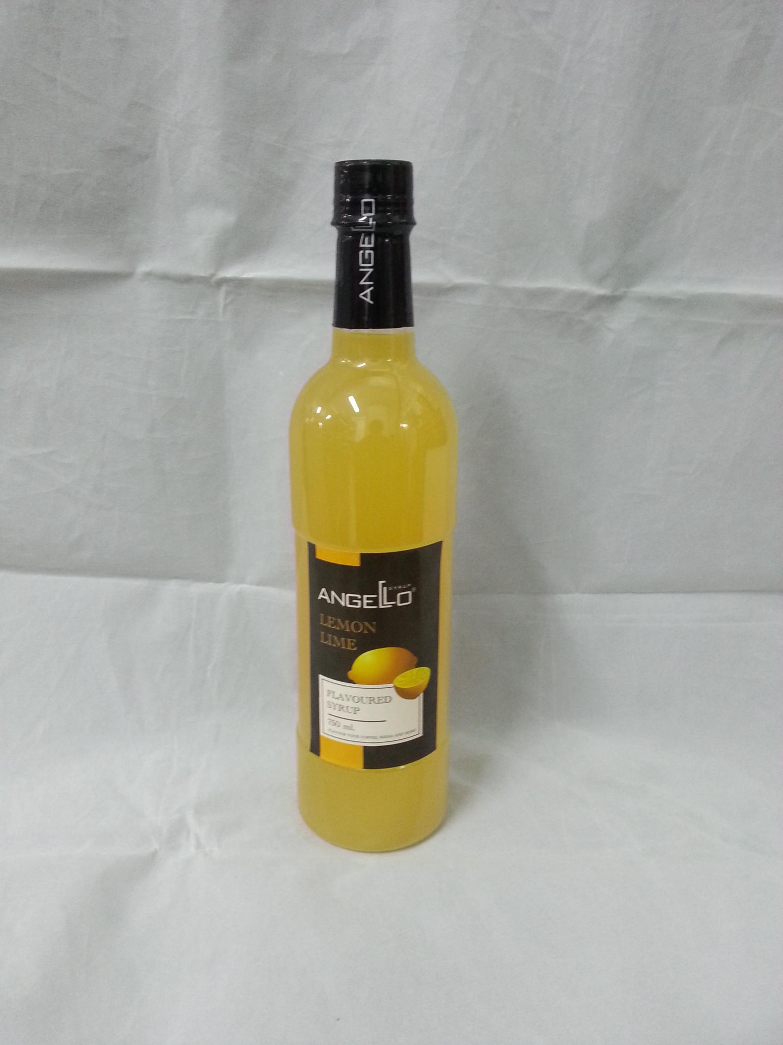 น้ำหวานเข้มข้น กลิ่นเลมอนไลม์ ANGELO 750ml.