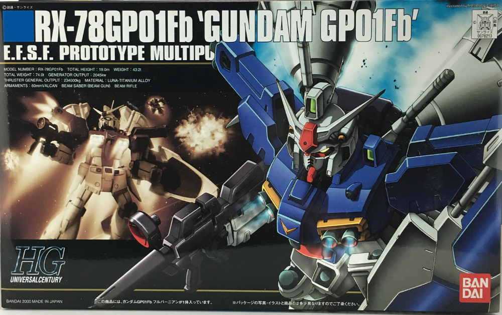 HGUC 1/144 RX-78 GP01/Fb[BANDAI]