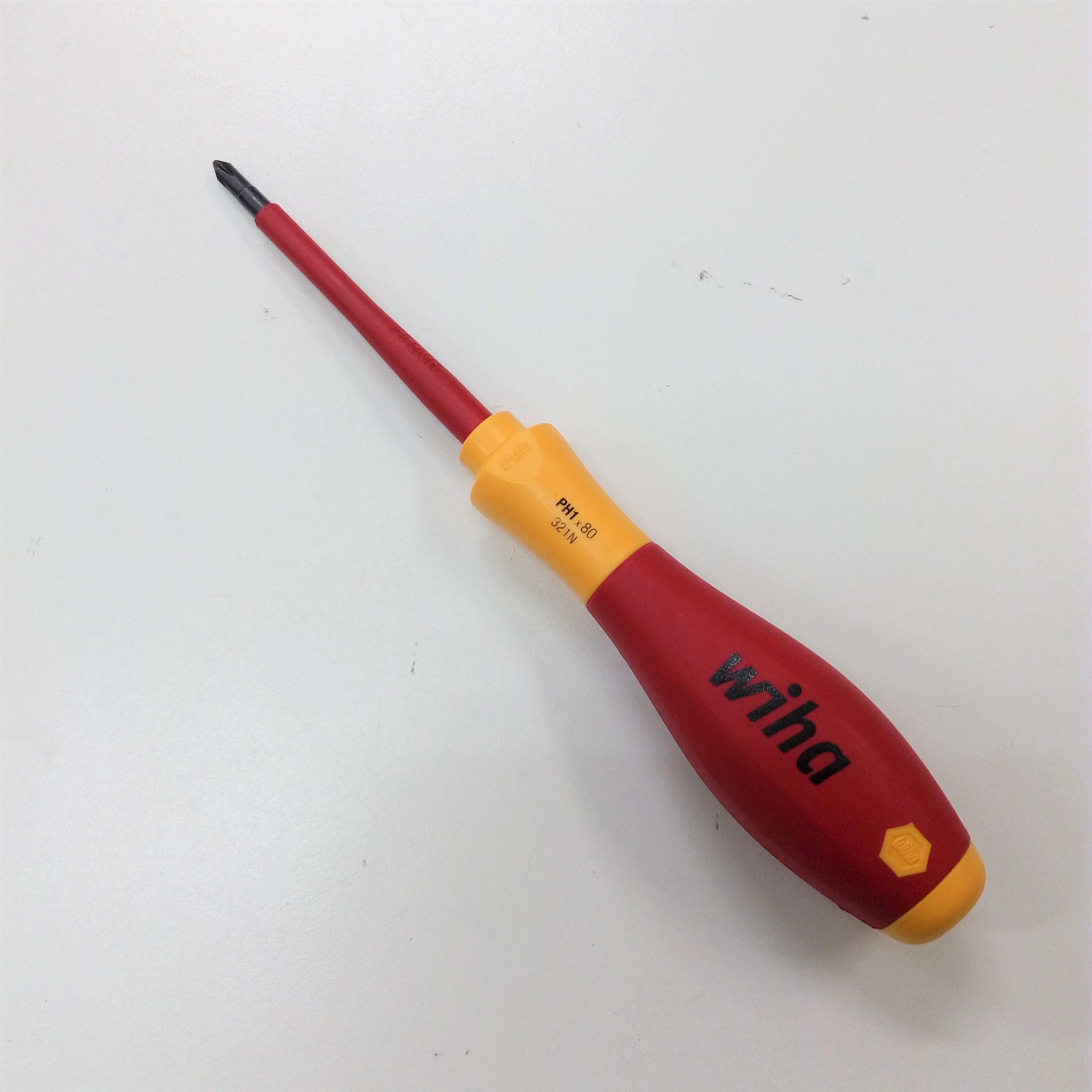 ไขควงแฉกหุ้มฉนวน PH1 x 80mm. WIHA ใช้ขัน SOCKET RELAY - SCREWDRIVER