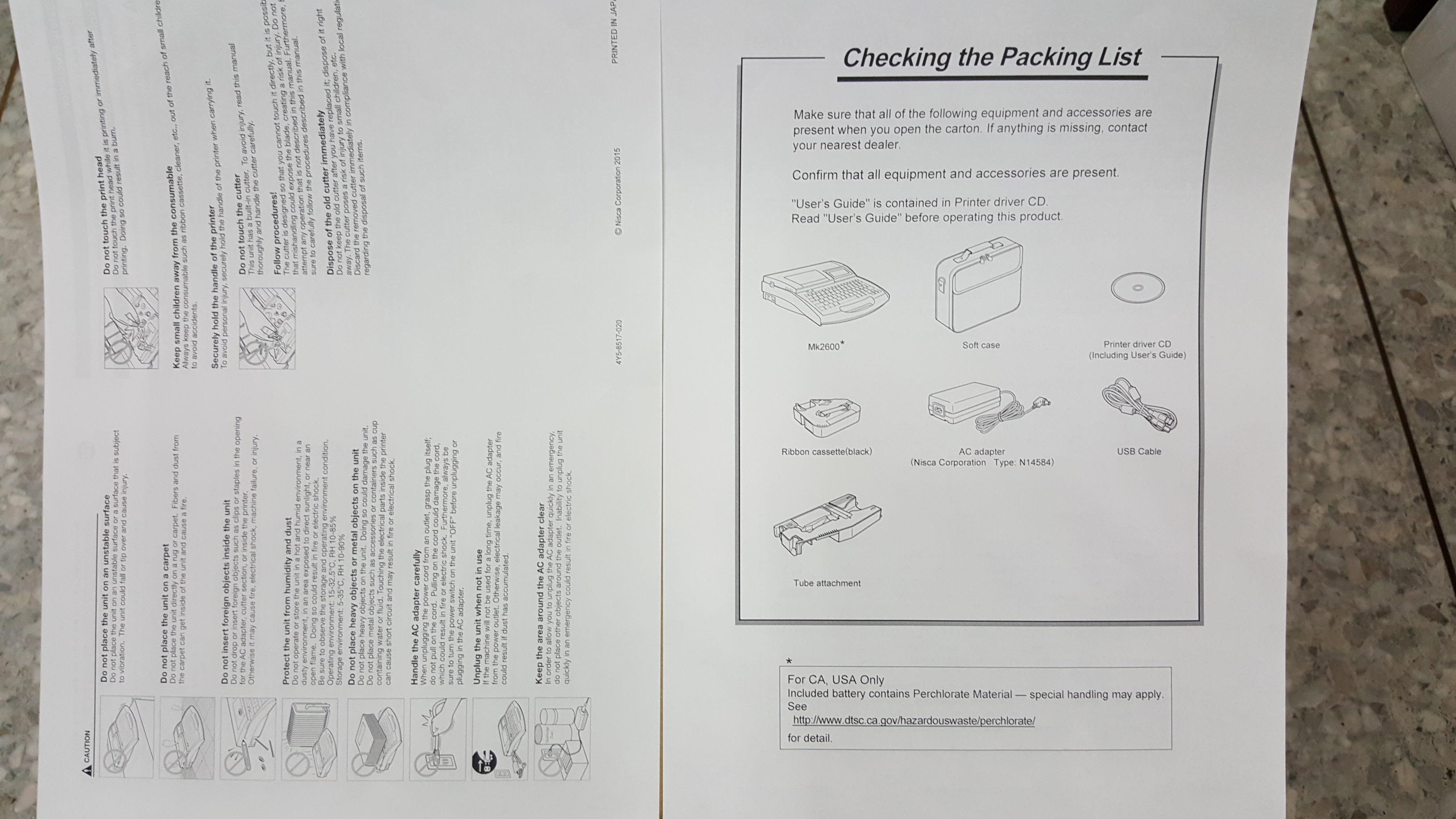 เครื่องพิมพ์ปลอกสายไฟ CANON MK-2600 Label Printer, 32,000.- Wire Marker