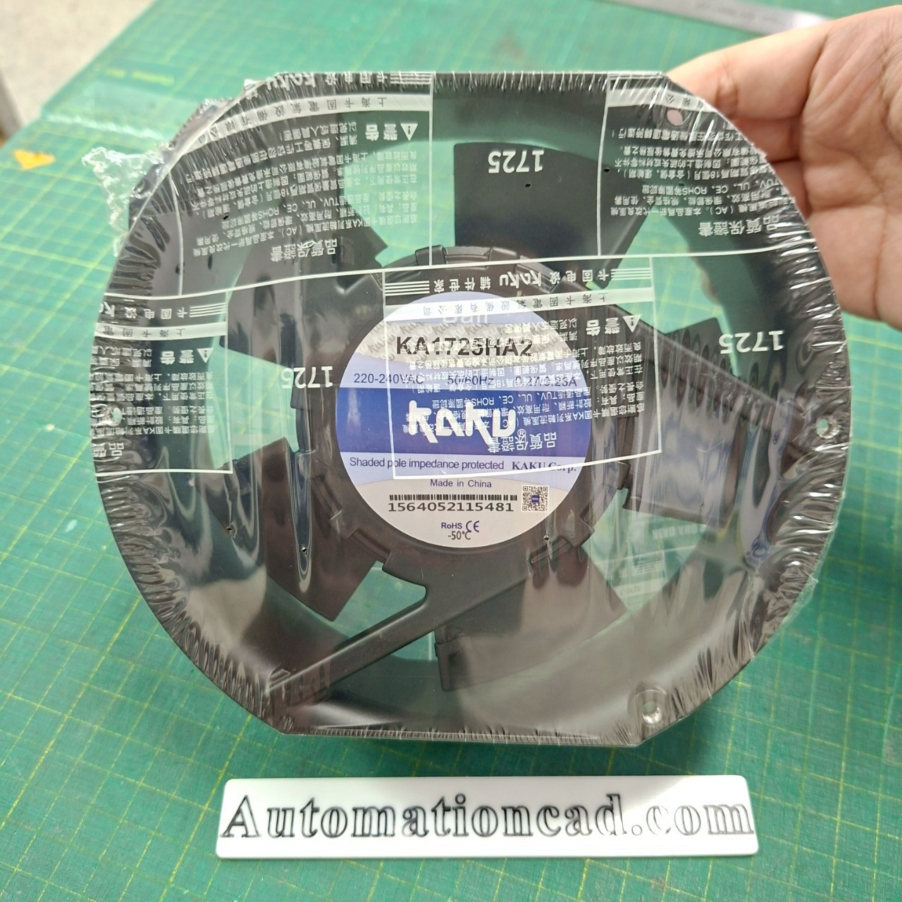 พัดลมระบายอากาศ KAKU ขนาด 6 นิ้ว 220VAC ลูกปืนแบบ Ball - KA1725HA2 Cable