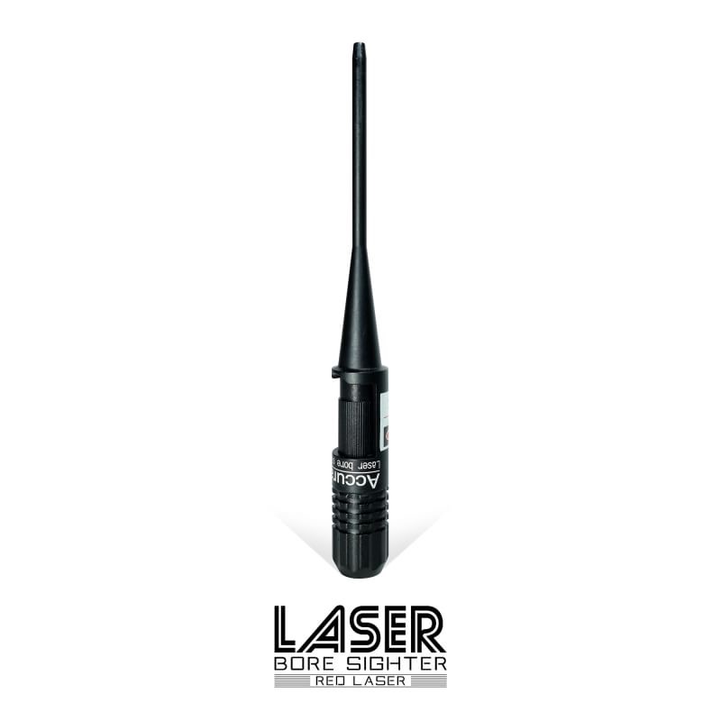 Laser Bore Sighter ( สีแดง ) ชุดเลเซอร์สำหรับปรับตั้งศูนย์ ปืนกับกล้องเล็ง ( red dot ) สามารถใช้ปรับได้ทั้ง ปืนสั้นและยาว ลำกล้องขนาดต่างๆ ในชุดมีแถมหัวล๊อคลูกยาง ตั้งแต่ .22 ถึง ขนาด 0.50 cal แถมฟรี ไขควง และ ประแจหกเหลี่ยม สำหรับปรับขัน วิธีใช้งาน 1. ใส