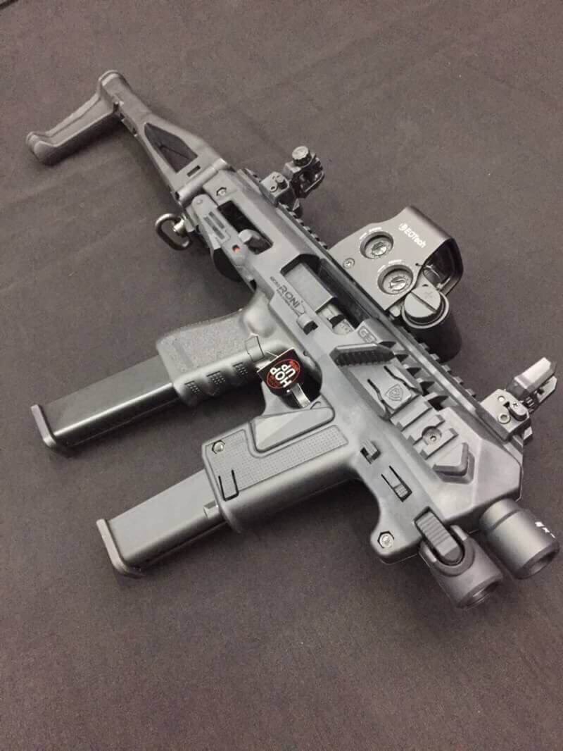 New.ไมโครโรนิของเเท้ ชุด advance kit มีไฟฉาย เเละ กล่องโพลิเมอร์ สำหรับ ปืนสั้น GLOCK 19 , 23 , 25 , 32 ราคาพิเศษ