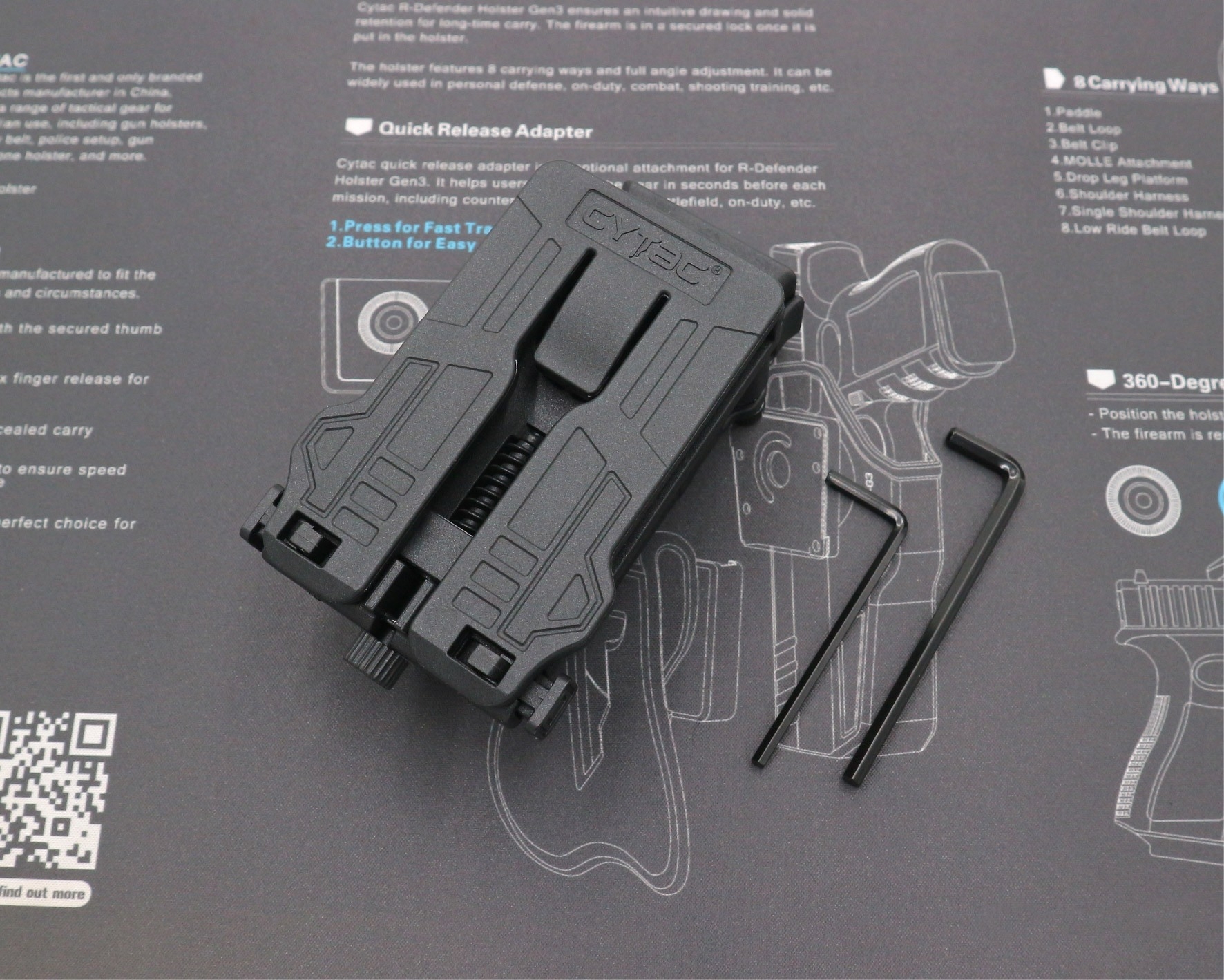 ซองแม็กกาซีนเดี่ยว Cytac ( UNIVERSAL SINGLE MAGAZINE POUCH ) ♦️ผลิตจาก Polymer เกรดคุณภาพ แข็งแรงทนทาน ♦️ใช้งานได้กับแม็กหลากหลายรุ่น ( ตามตารางแนบ ) ♦️สามารถปรับใช้ได้กับขนาด 9MM, .40, .45 Caliber ทั้งแม็กแถวเดี่ยวและแถวคู่ ( Single