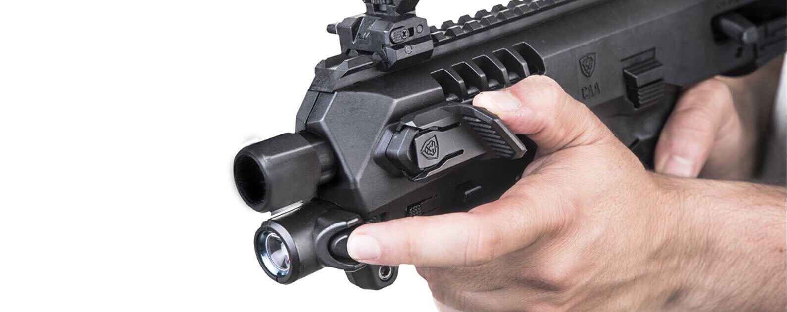 New.ไฟฉาย 500 lumens สำหรับ CAA Micro-RONI pistol-carbine conversion chassis for MIC-RONI-17 / 18 / 22 / 31 ราคาพิเศษ